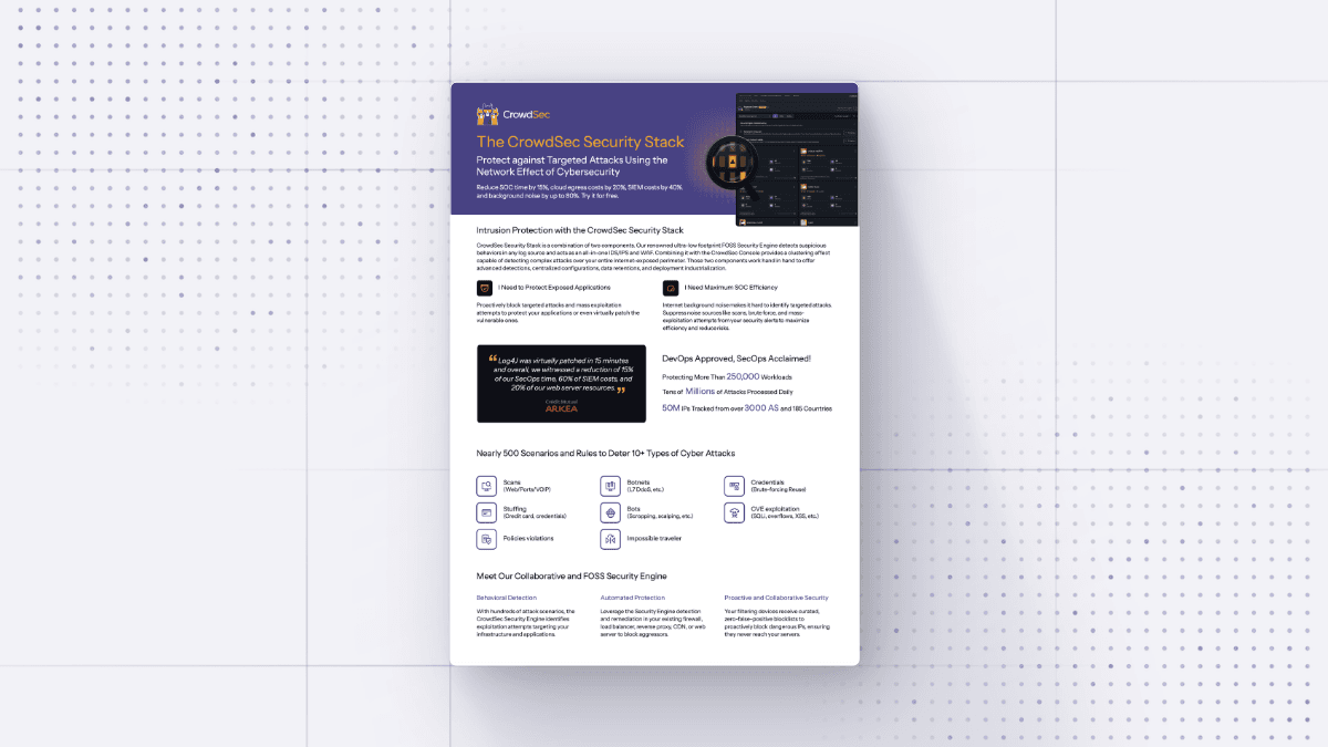 crowdsec security stack datasheet