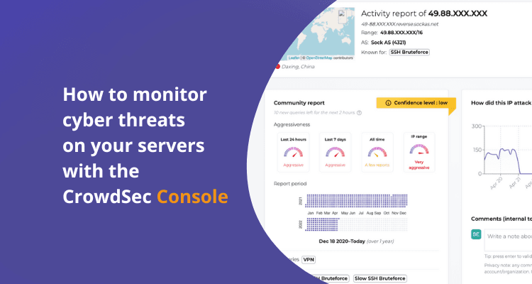 How to monitor cyber threats on your servers with CrowdSec Console