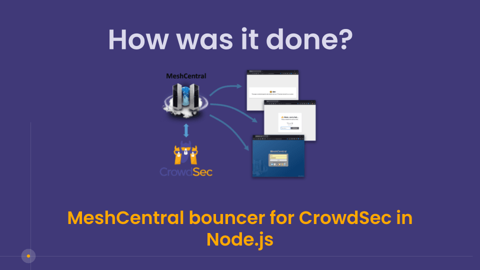MeshCentral bouncer implementation in NodeJS