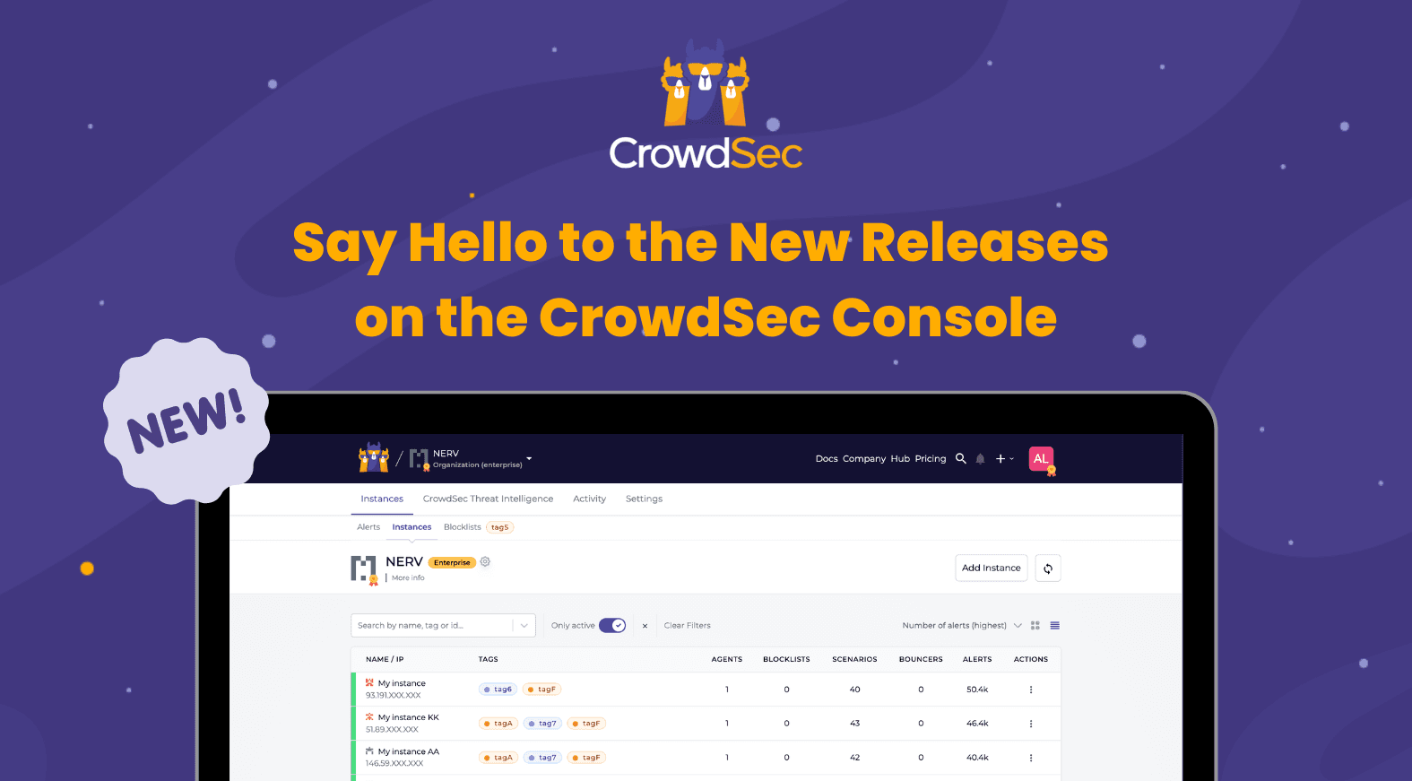 Say Hello to the New Releases on the CrowdSec Console
