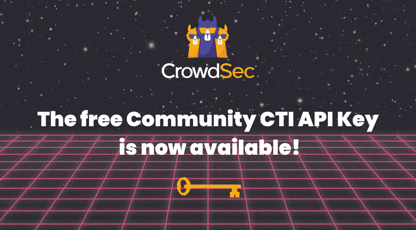 The free Community CTI API Key is now available!